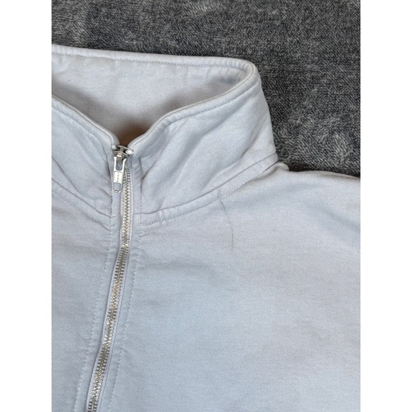 Brandy Melville Light Blue Quarter 1/4 Zip Sweatshirt Pullover One Size - Picture 2 of 7